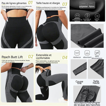 Legging pants butt lift legging femme legging de sudation opaque long slim fit fitness pantalon de sport pour gym yoga et fitness
